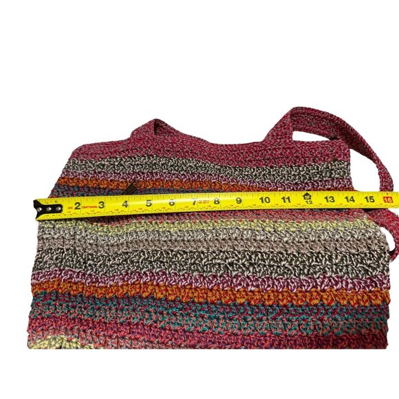 The Sak Sunset Stripe Classics Tote Purse Bag Iris Large Smartphone Wallet - Picture 10 of 12